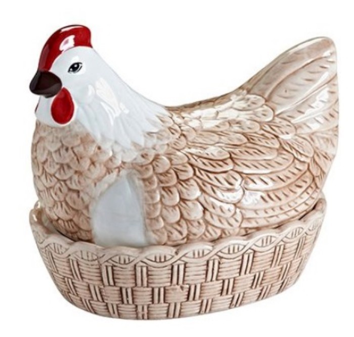 MASON CASH - Pojemnik Kura ceramiczna do przechowywania jaj