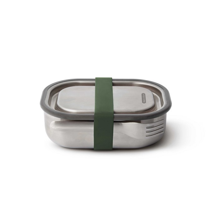BLACK+BLUM - Lunch box stalowy S, oliwkowy