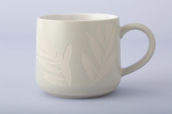 MASON CASH - Kubek 0,4l. szary Olive Leaf Botanical
