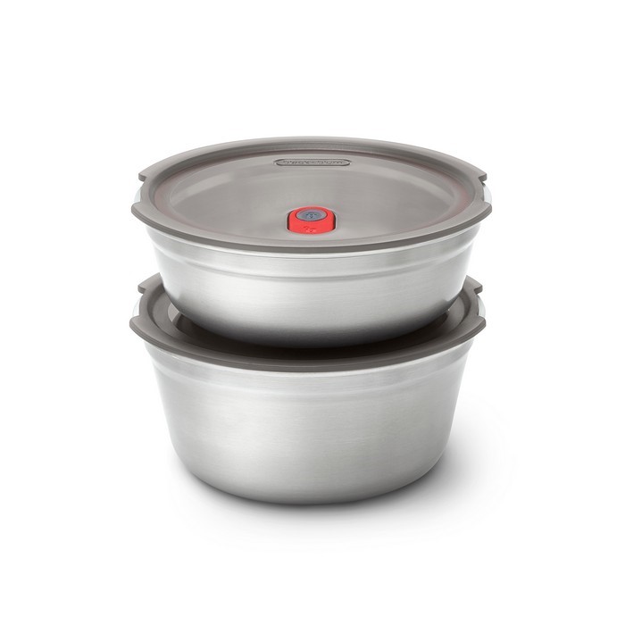 BLACK+BLUM - Lunchbox stalowy okrągły 0,95l. Multifunction