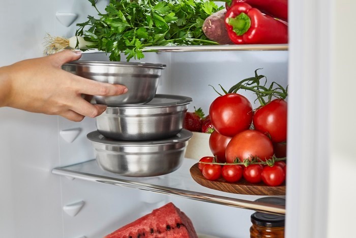 BLACK+BLUM - Lunchbox stalowy okrągły 0,65l. Multifunction