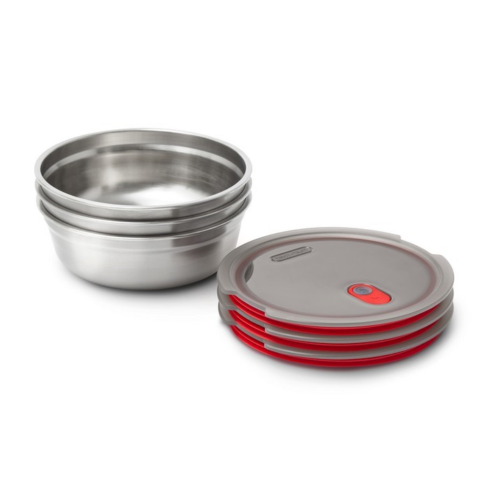 BLACK+BLUM - Lunchbox stalowy okrągły 0,65l. Multifunction