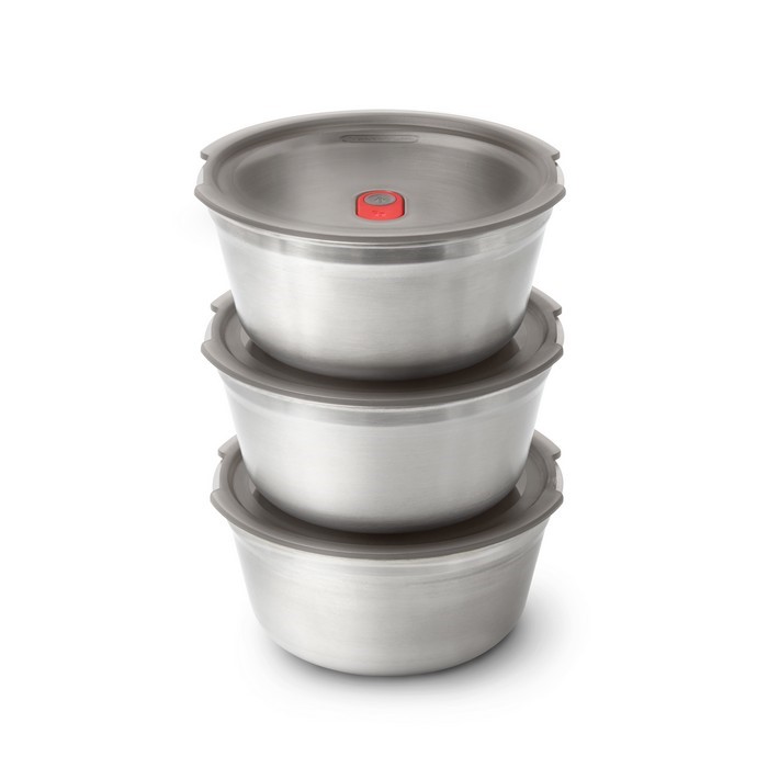 BLACK+BLUM - Lunchbox stalowy okrągły 0,95l. Multifunction