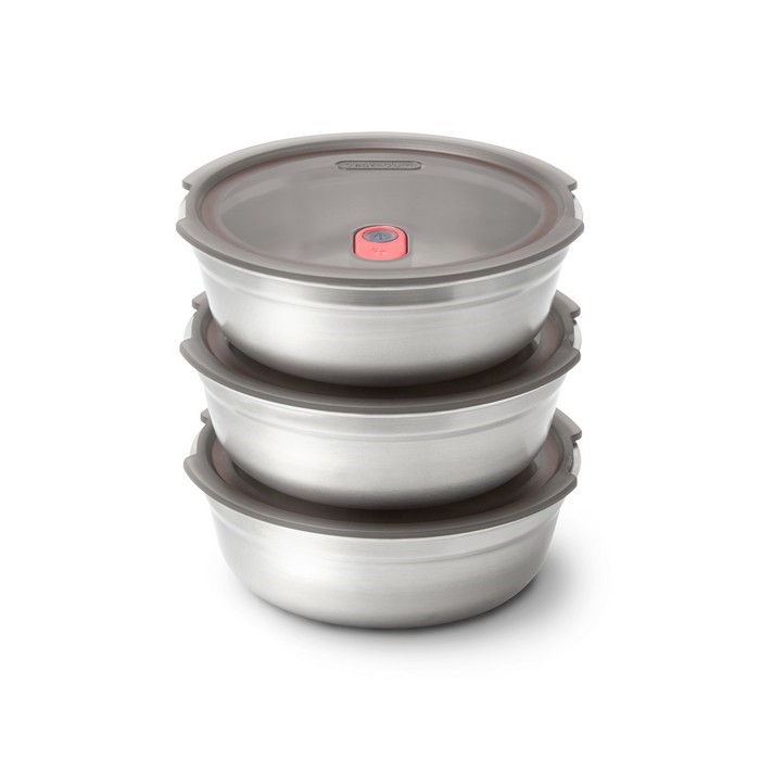 BLACK+BLUM - Lunchbox stalowy okrągły 0,65l. Multifunction