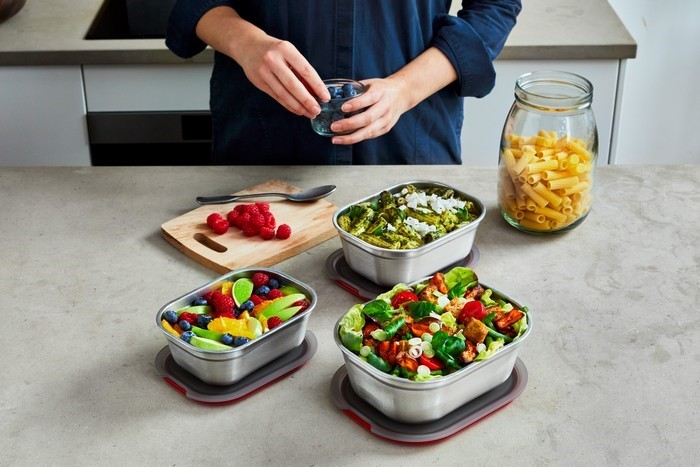 BLACK+BLUM - Lunchbox stalowy 0,9l. Multifunction