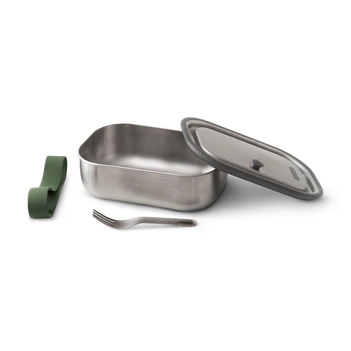 BLACK+BLUM - Lunch box stalowy S, oliwkowy