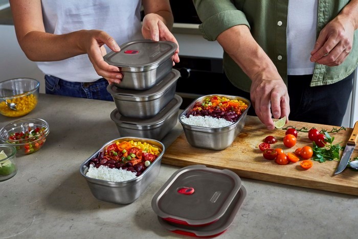BLACK+BLUM - Lunchbox stalowy 0,9l. Multifunction
