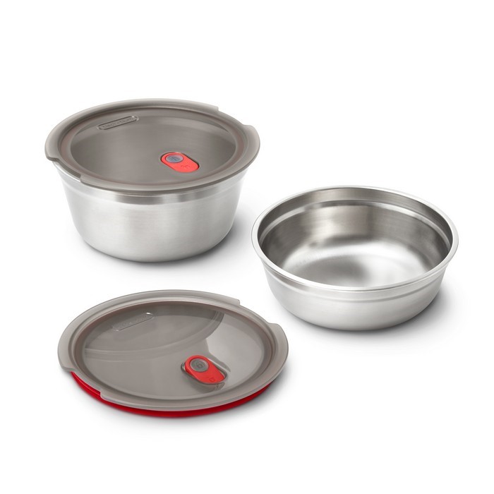 BLACK+BLUM - Lunchbox stalowy okrągły 0,65l. Multifunction