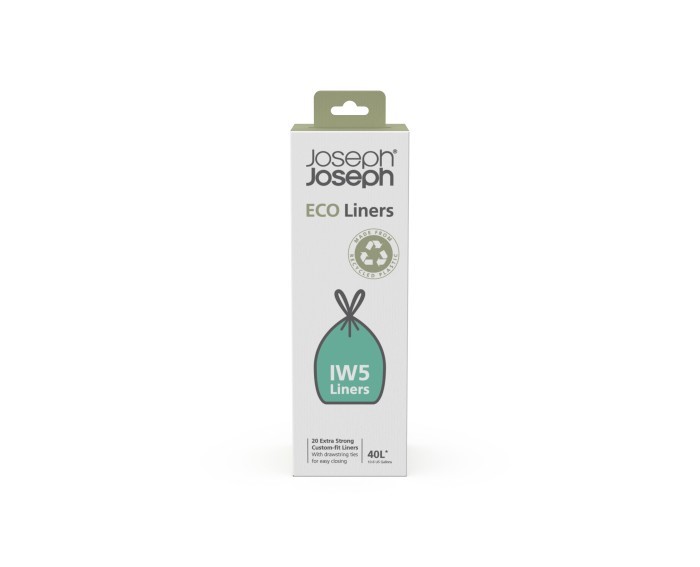JOSEPH JOSEPH - Worki na śmieci 20 sztuk 40l Eco szary