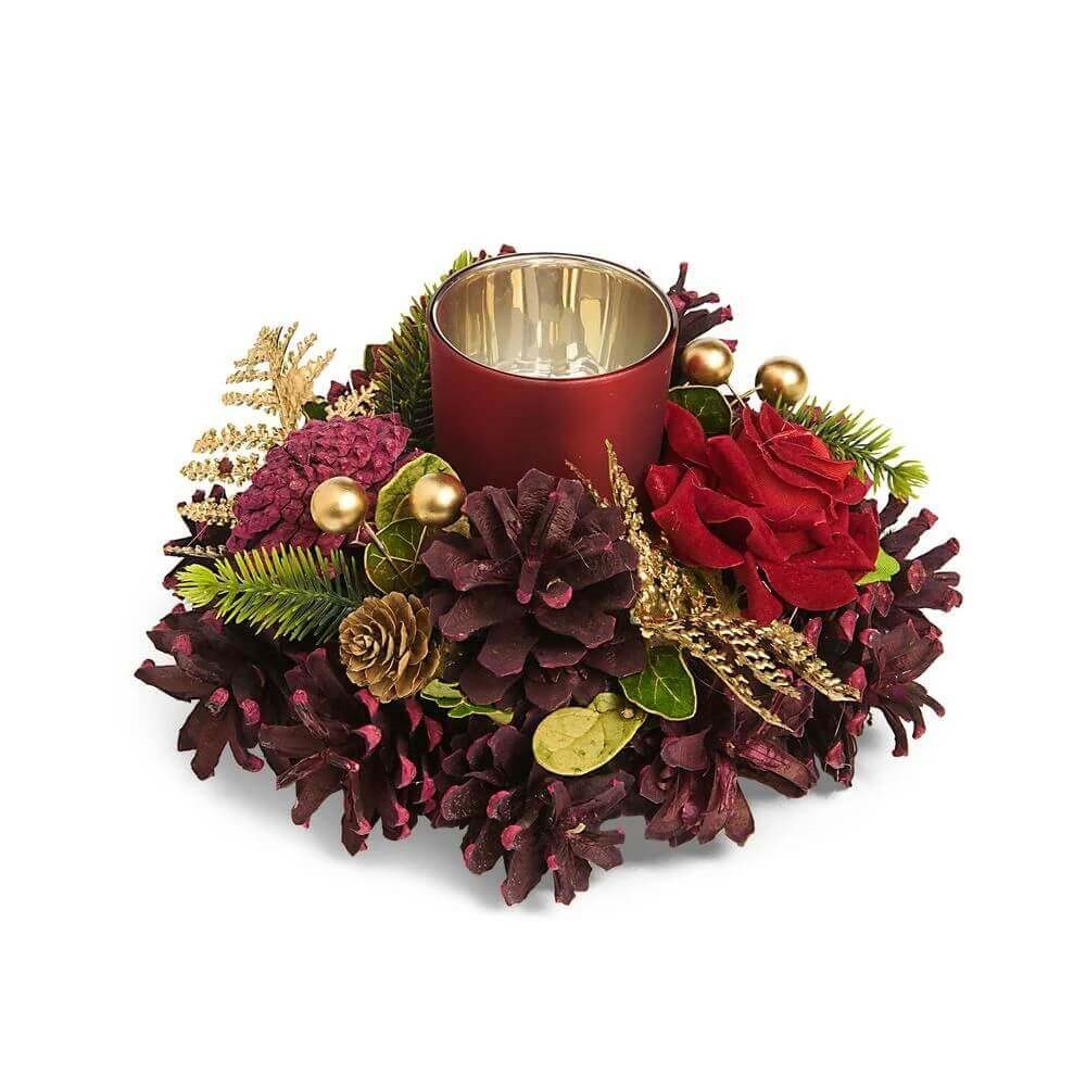 RITUALI DOMESTICI QUASIROSSO Świecznik tealight kula