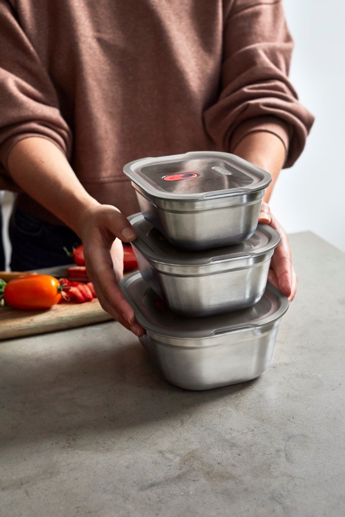 BLACK+BLUM - Lunchbox stalowy 0,9l. Multifunction
