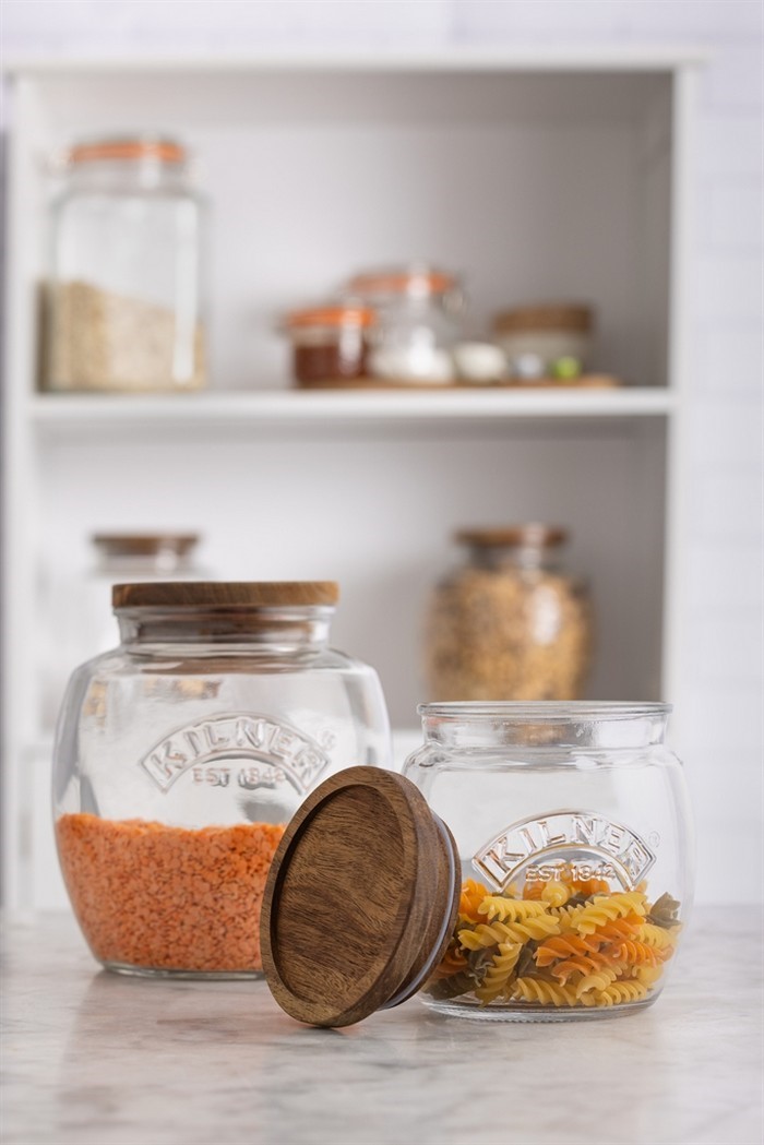 KILNER - Słoik 2l.z drewnianą pokrywką Univeral Storage