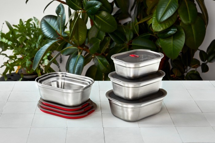 BLACK+BLUM - Lunchbox stalowy 0,9l. Multifunction