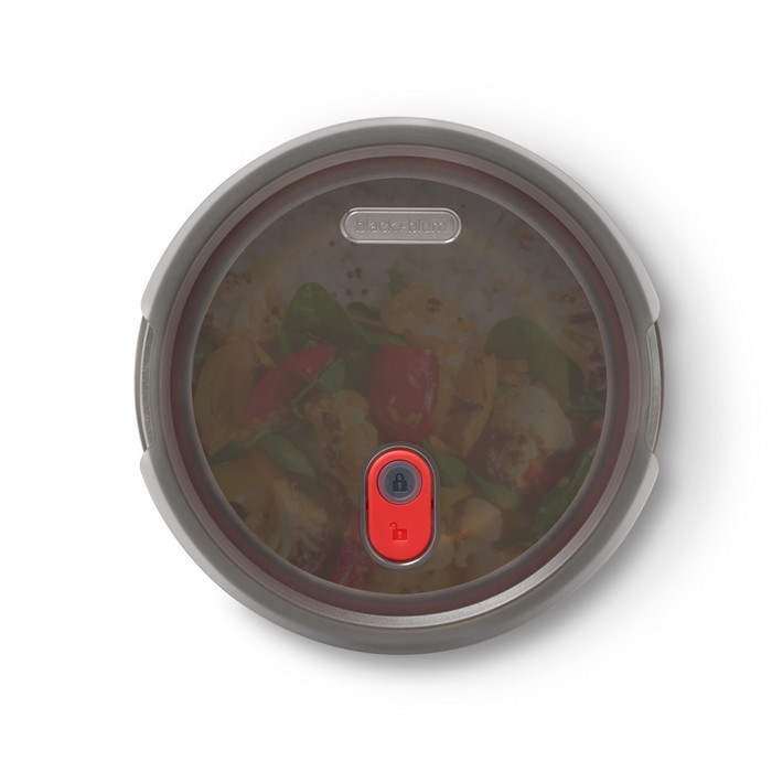 BLACK+BLUM - Lunchbox stalowy okrągły 0,65l. Multifunction
