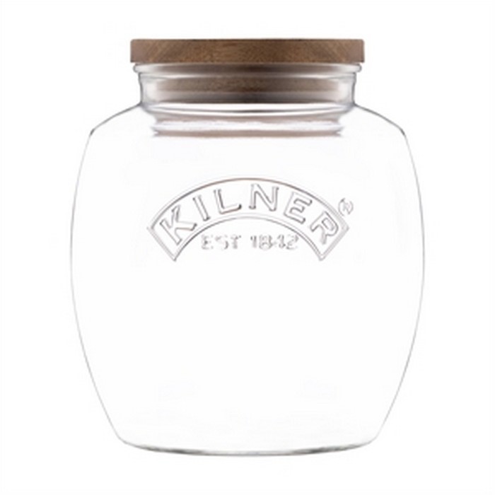 KILNER - Słoik 2l.z drewnianą pokrywką Univeral Storage