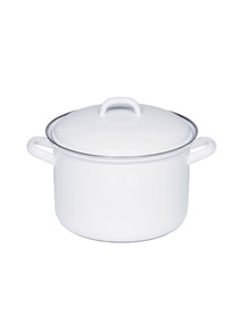 RIESS Garnek wysoki z pokrywą 4,5l 22cm Classic WEISS