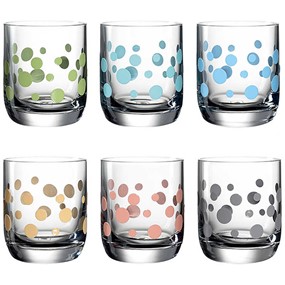Leonardo Optic Zestaw 6 kolorowych szklanek