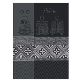 Garnier Thiebaut Ręcznik kuchenny POIVRE czarny 58 x 77 cm