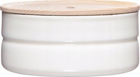 Riess  Pojemnik niski z drewnianą pokrywą 0,6l Pure White