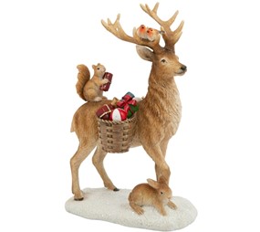 Villeroy&Boch Winter Collage Accessoires  Figurka jeleń ze zwierzętami leśnymi