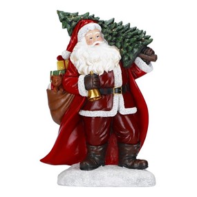 MERRY MOMENTS - Św. Mikołaj z choinką LED 38,5cm Merry Moments