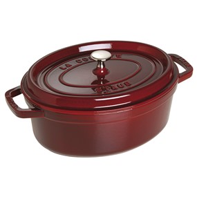 Staub La Cocotte Garnek żeliwny owalny 3.2 ltr, grenadynowy