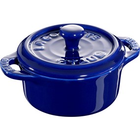 Staub Gift Giving Mini cocotte okrągły 200 ml, niebieski