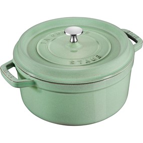 Staub La Cocotte garnek żeliwny okrągły 2.6 ltr, miętowy