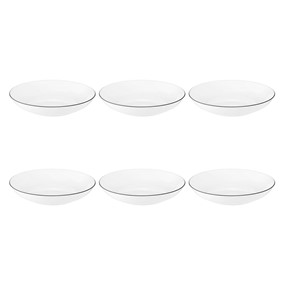 SELTMANN LIDO BLACK LINE Zestaw 6 talerzy do zupy 21 cm