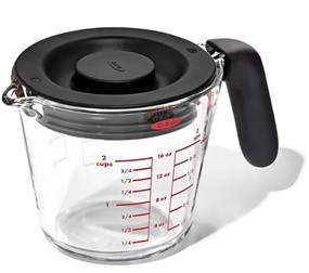 OXO - Miarka szklana 0,5l. z pokrywką Good Grips