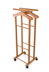 ARREDAMENTI CLEVER Wieszak do sypialni - 107 x 40 cm, brązowy