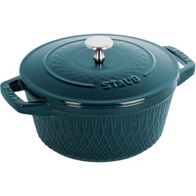 Staub Special Cocotte Garnek żeliwny okrągły 4 ltr, morski