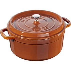 Staub La Cocotte Garnek żeliwny okrągły 5.2 ltr, cynamonowy