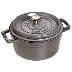 Staub La Cocotte Garnek żeliwny okrągły 1.7 ltr, grafitowy