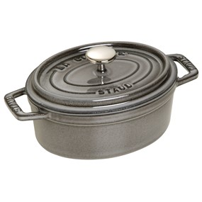 Staub La Cocotte Garnek żeliwny owalny 600 ml, grafitowy