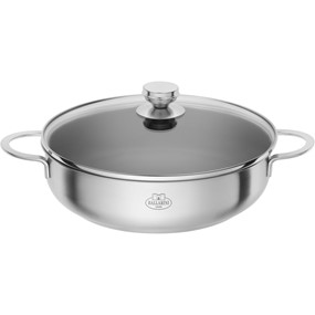 Ballarini Ancona Patelnia głęboka non-stick 2h z pokrywką 28 cm