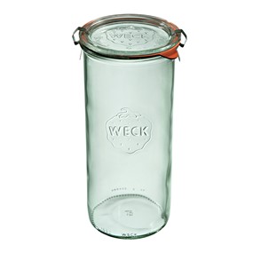 WECK Sturz Słoik 1550 ml (6 szt), z pokrywą, uszczelką i zapinkami x2