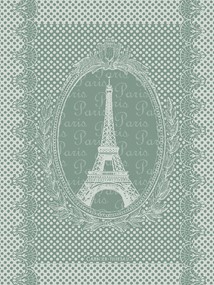 Garnier Thiebaut Ręcznik Kuchenny Mini Eiffel Jonquille 57x42 cm