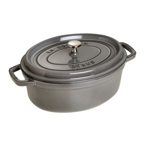 Staub La Cocotte Garnek żeliwny owalny 3.2 ltr, grafitowy