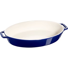 Staub Cooking Owalny półmisek ceramiczny 4 ltr, niebieski