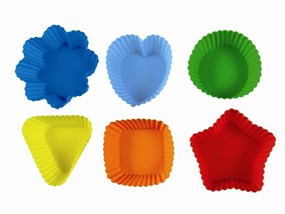 PAVONI Foremki na muffinki x 6 różne kształty i kolory