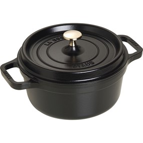 Staub La Cocotte Garnek żeliwny okrągły 2.6 ltr, czarny