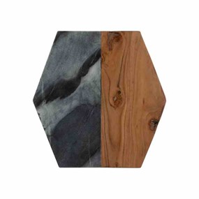 TYPHOON Deska heksagon, ciemny marmur drewno, Elemen