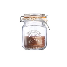 KILNER Słoik 1l, Square Clip Top Jar