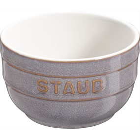 Staub XSMINIS Mini ramekin okrągły, 2 szt. 200 ml, antyczny szary