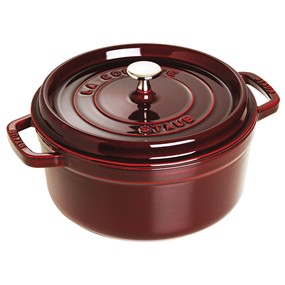 Staub La Cocotte Garnek żeliwny okrągły 3.8 ltr, grenadynowy