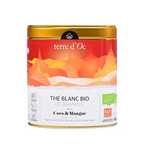 Terre d'Oc Herbata biała 40g kokos/mango White tea
