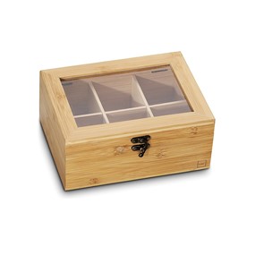 KELA - Pojemnik bambusowy na torebki herbaty Noa