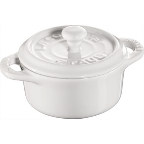 Staub Gift Giving Mini cocotte okrągły 200 ml, biały