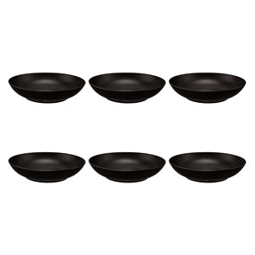 SELTMANN LIBERTY VELVET BLACK Zestaw 6 talerzy do zupy 21 cm